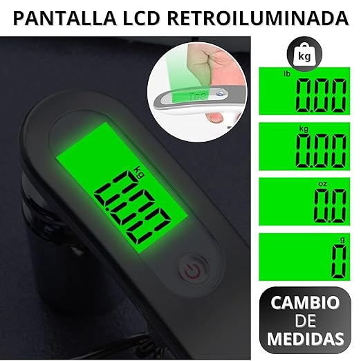 Pesa liviana Portatil digital hasta 50kg